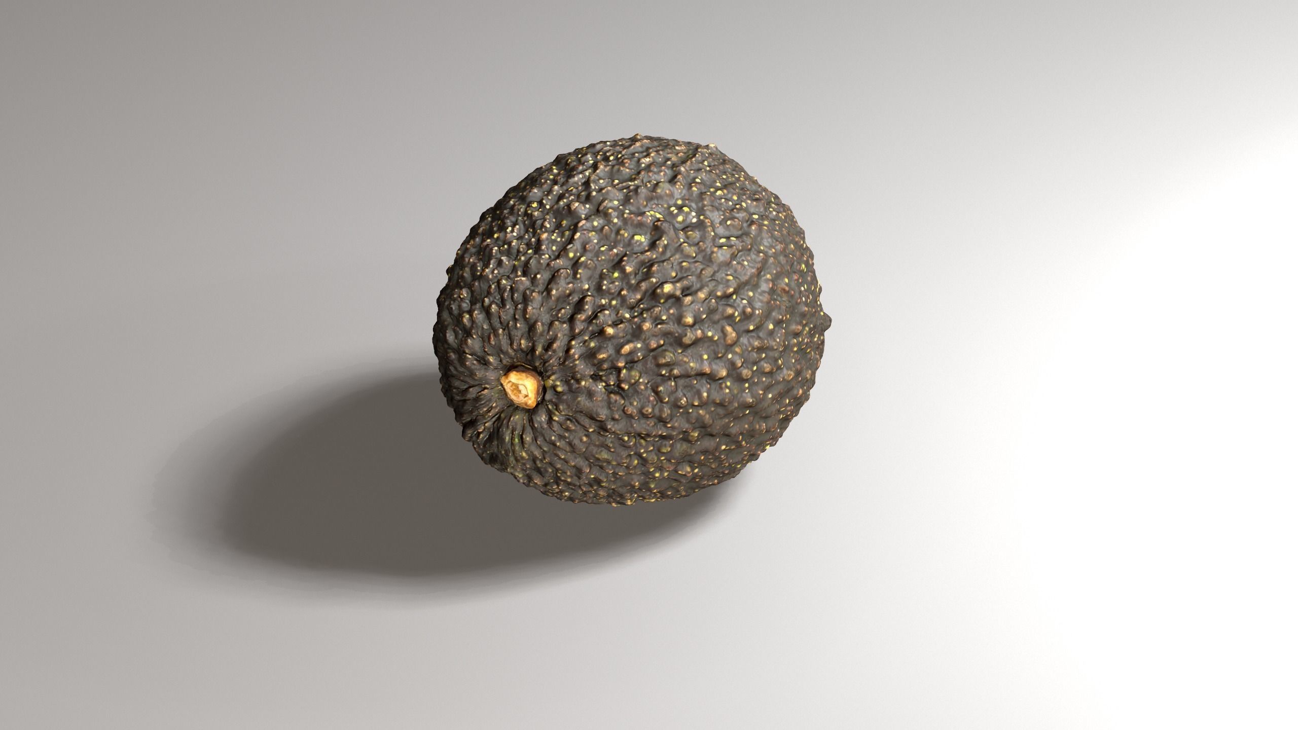 Avocado - Photorealistic Scan  Low-poly 3D model_4
