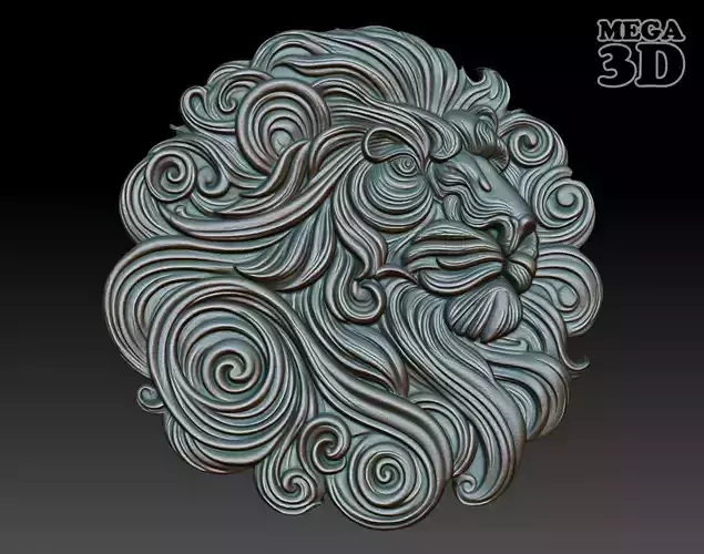 Lion basrelief 05 240805