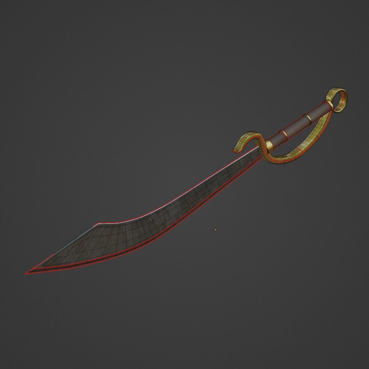 Fantasy Sword 02 3D model_7