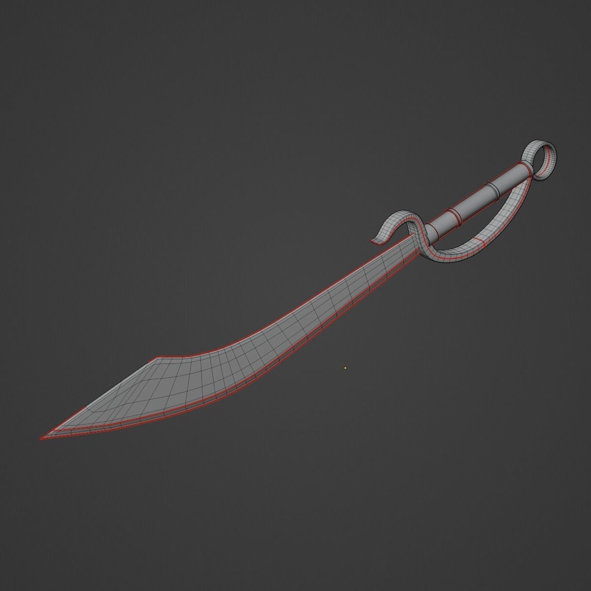 Fantasy Sword 02 3D model_9