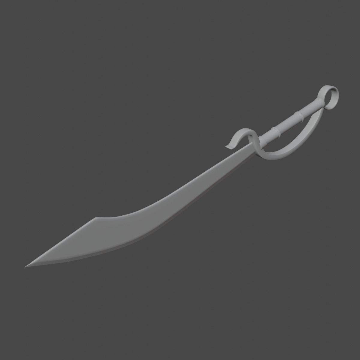 Fantasy Sword 02 3D model_8