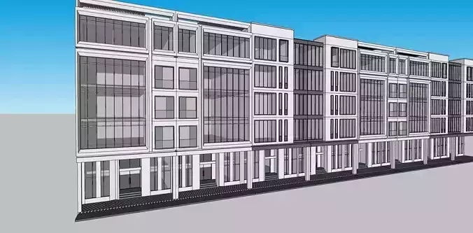 commercial highrise plaza building