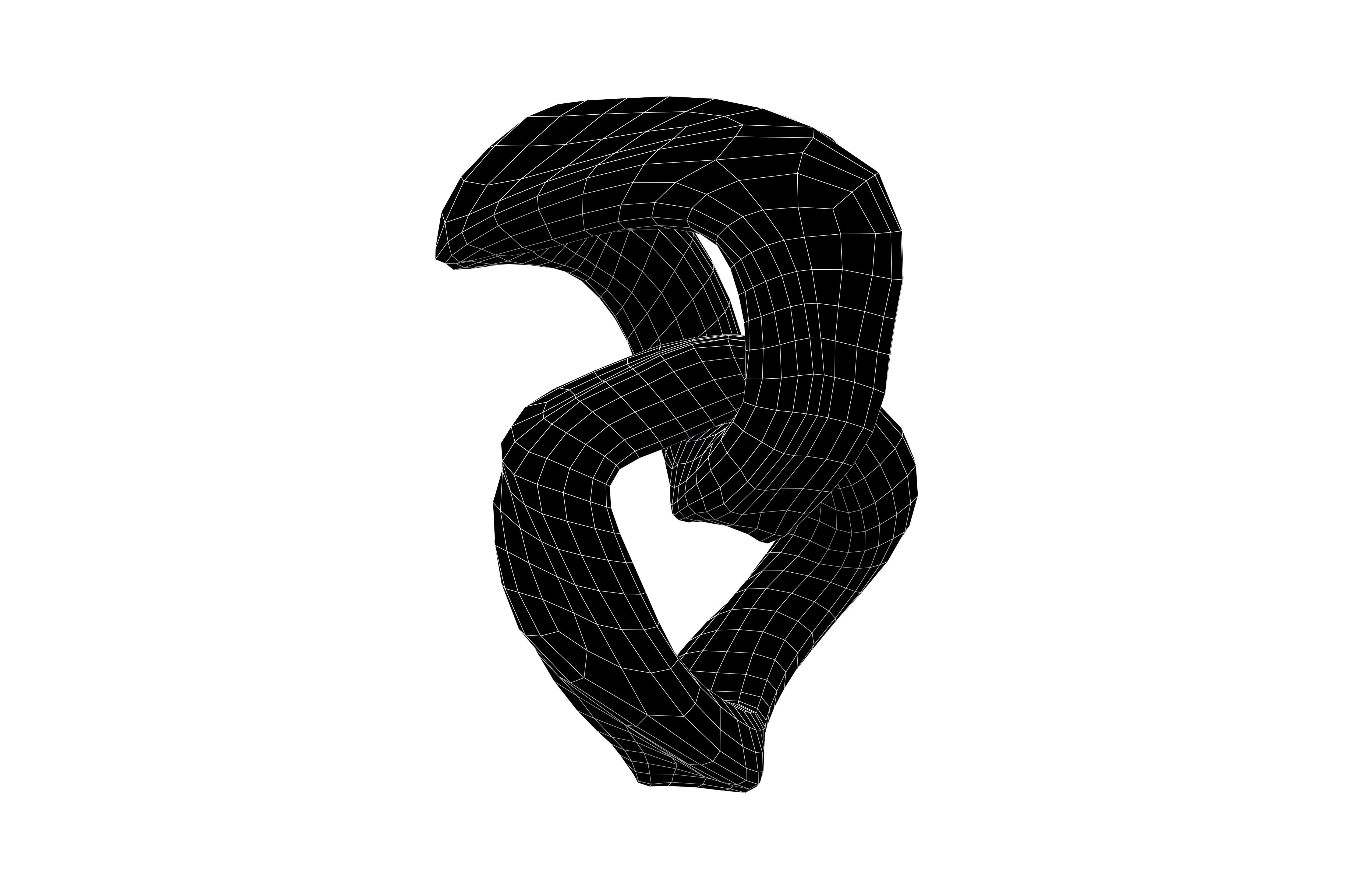 Abstract Shape v15 006 Low-poly 3D model_4