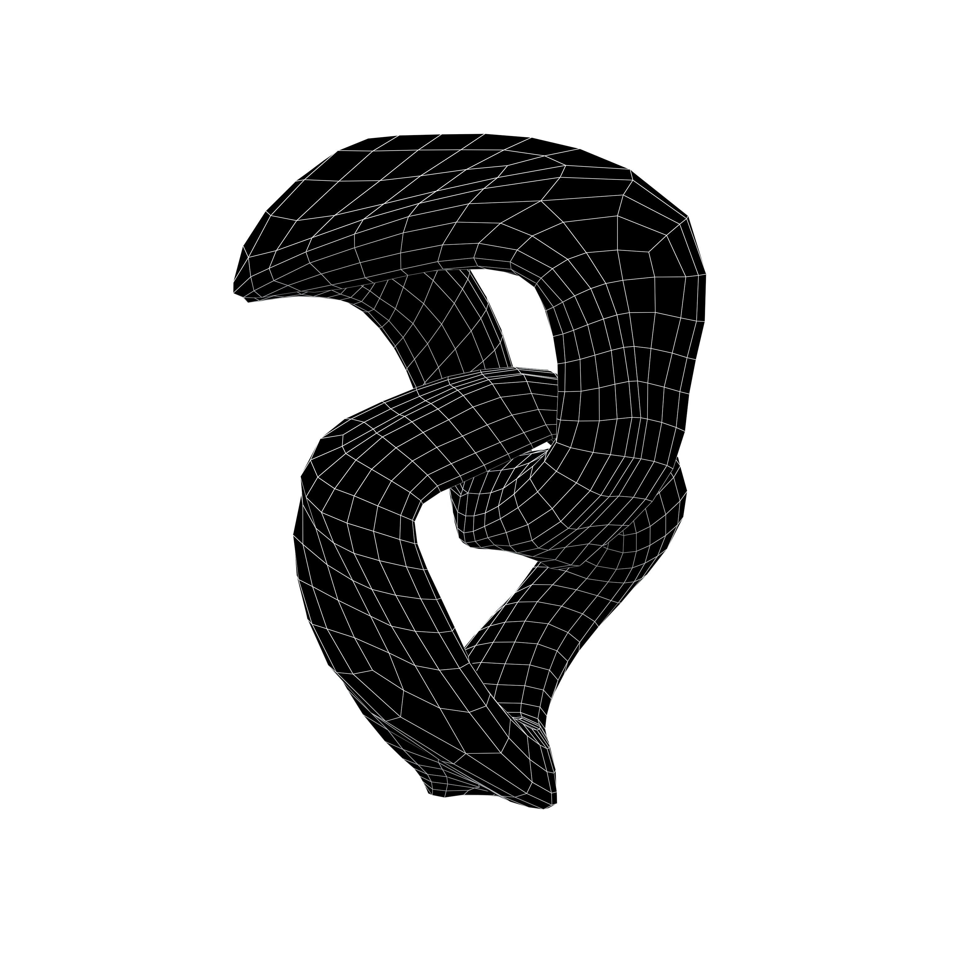 Abstract Shape v15 006 Low-poly 3D model_5