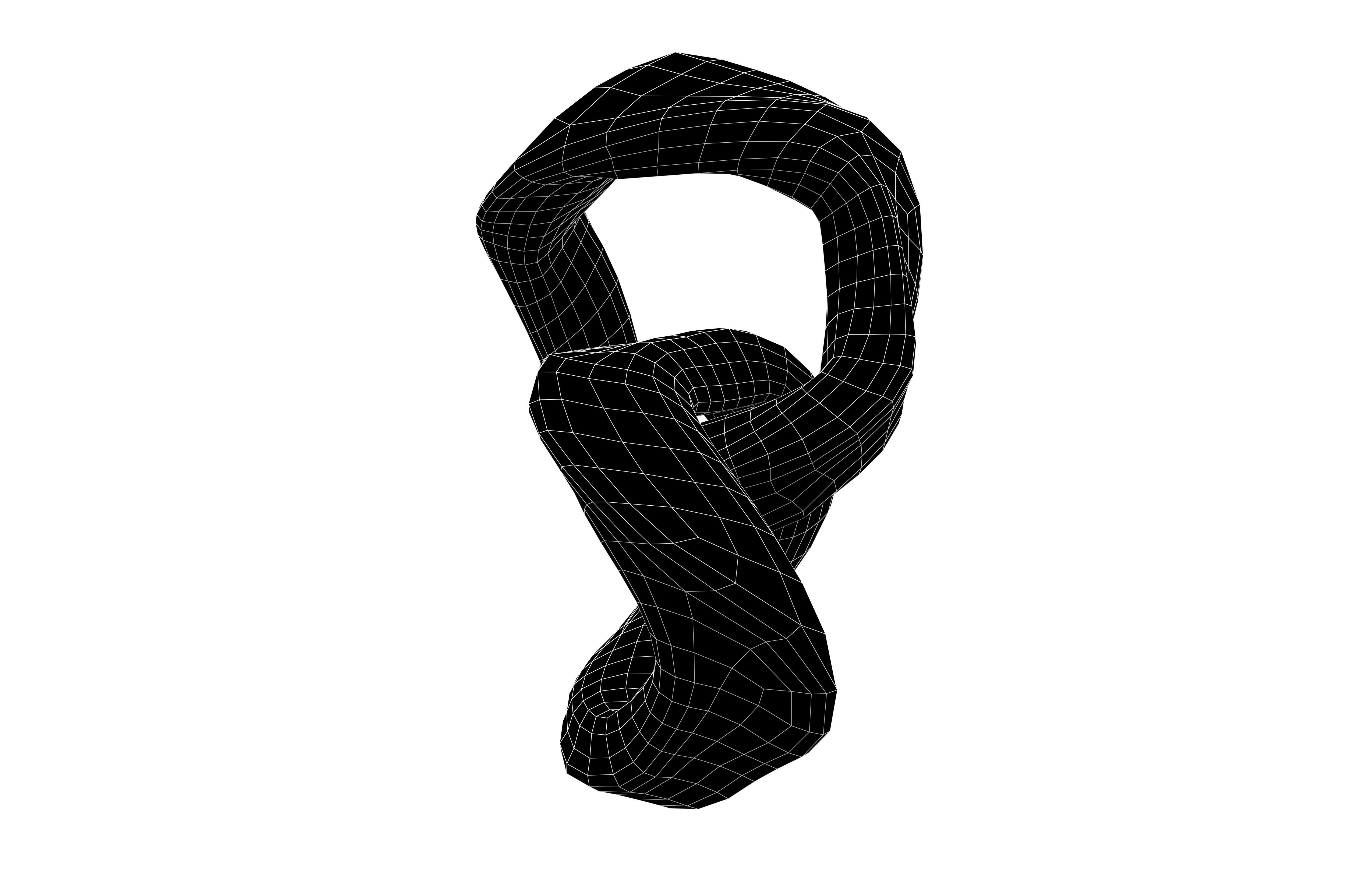 Abstract Shape v15 006 Low-poly 3D model_7