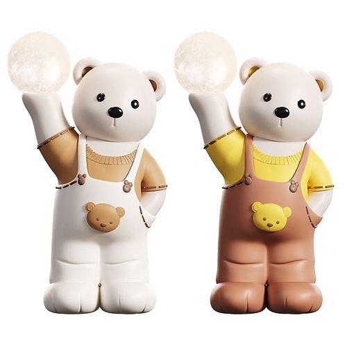   Decoration Accessories Sculpture Home Decor Creative Bear Low-poly 3D model