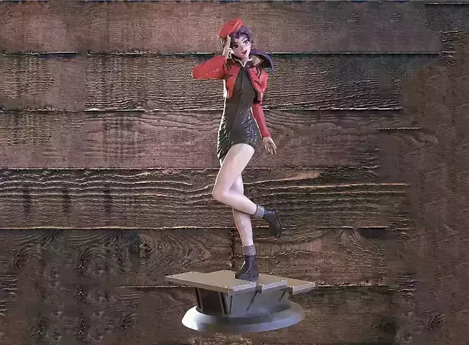 Misato Evangelion 3D Model Ready to Print