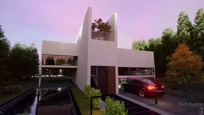 Modern Villa D5 Render