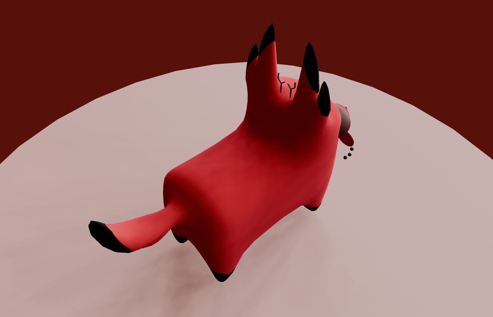 Alastor Cat Meme Free low-poly 3D model_4