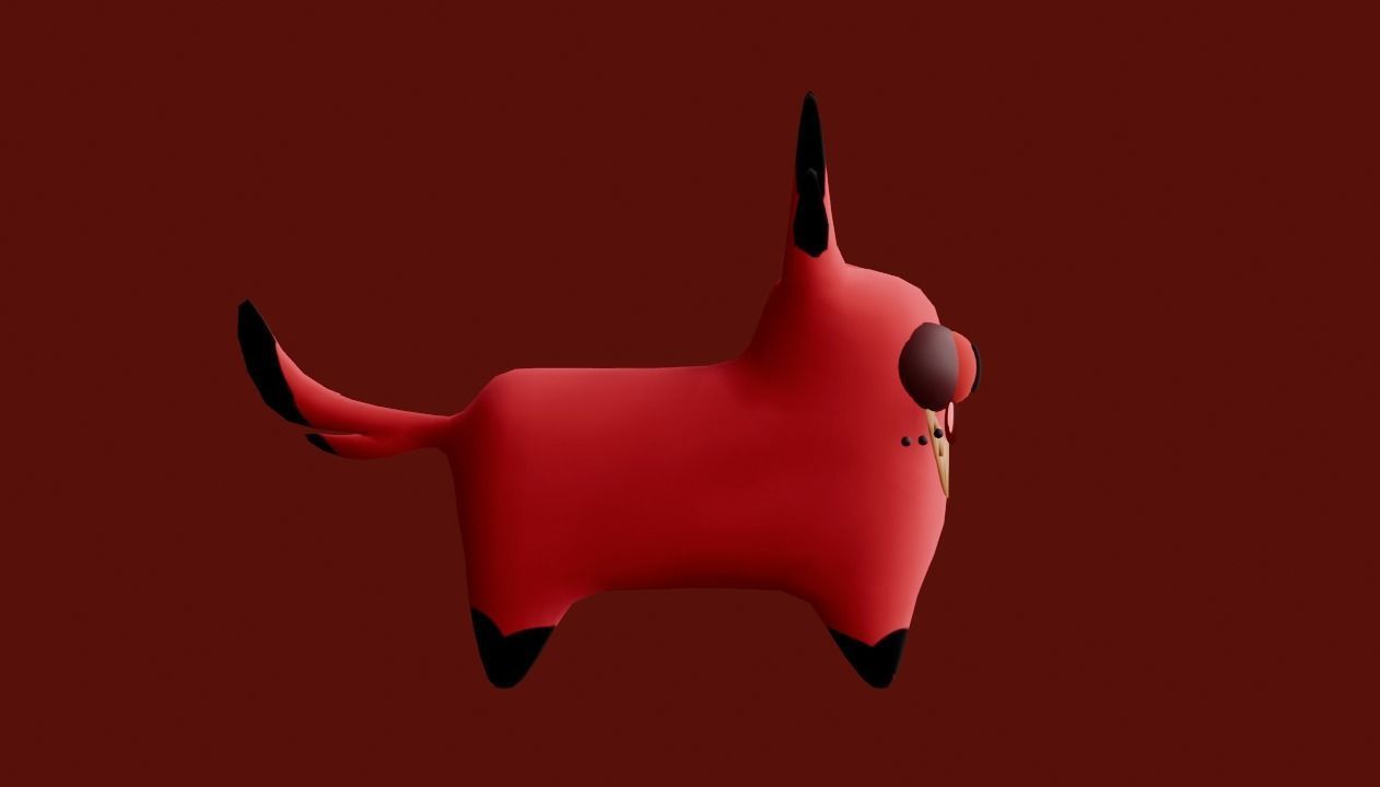 Alastor Cat Meme Free low-poly 3D model_2