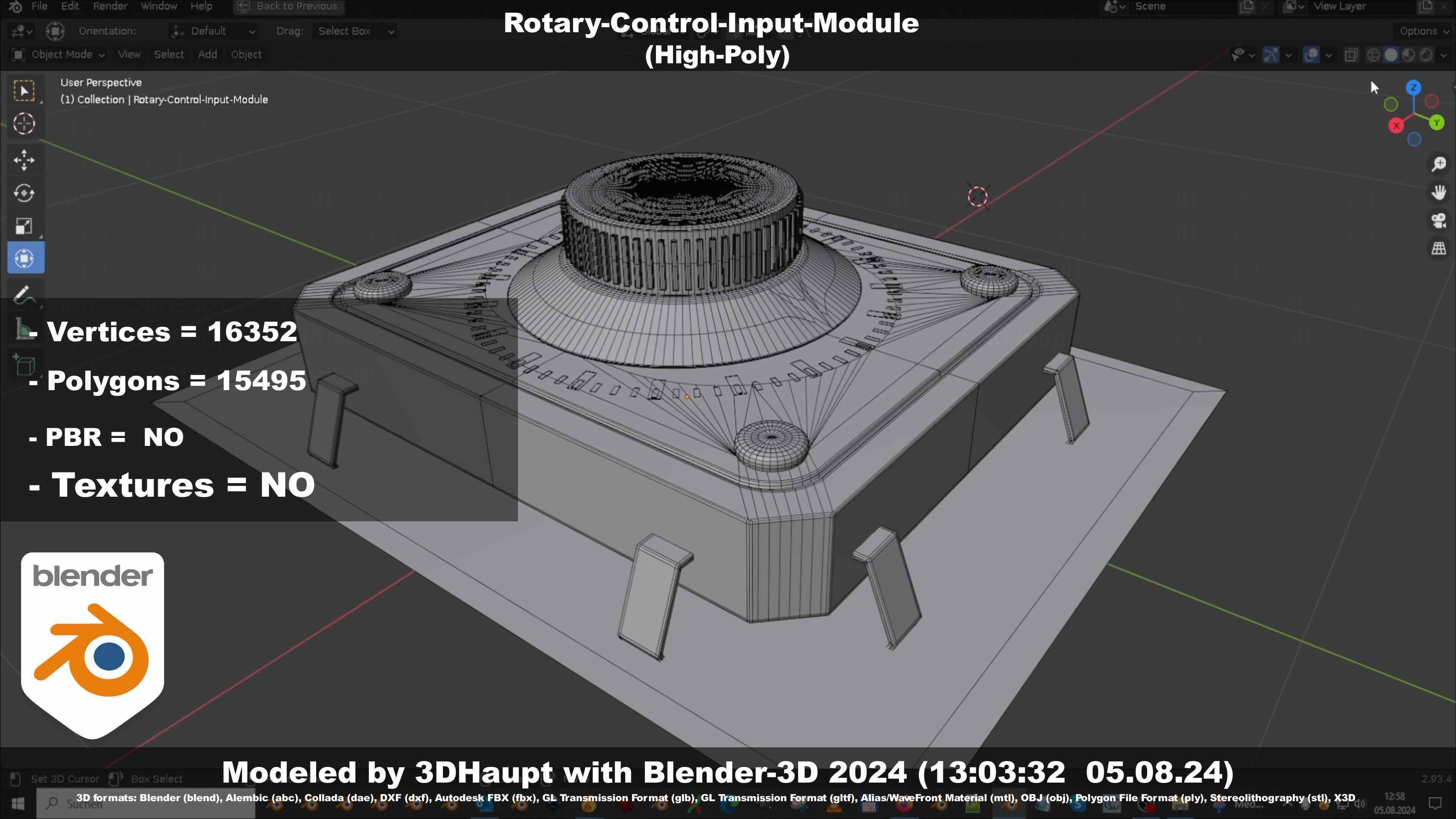 Rotary-Control-Input-Module 3D model_110
