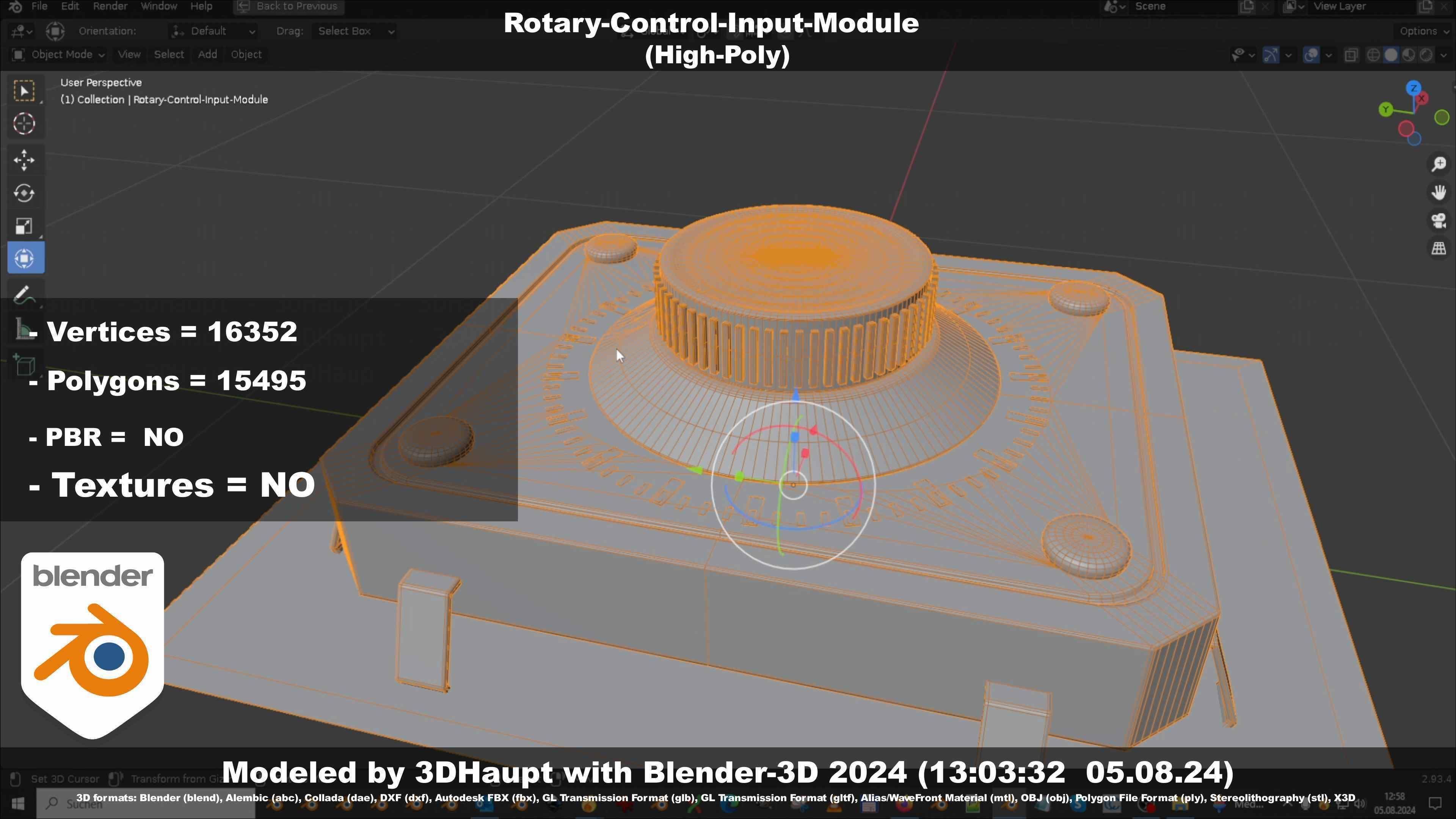 Rotary-Control-Input-Module 3D model_60