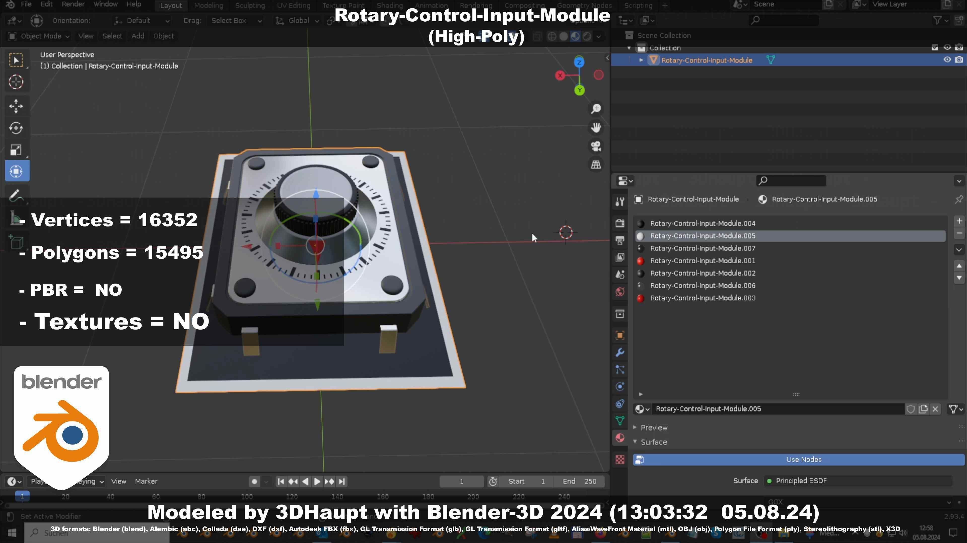 Rotary-Control-Input-Module 3D model_100