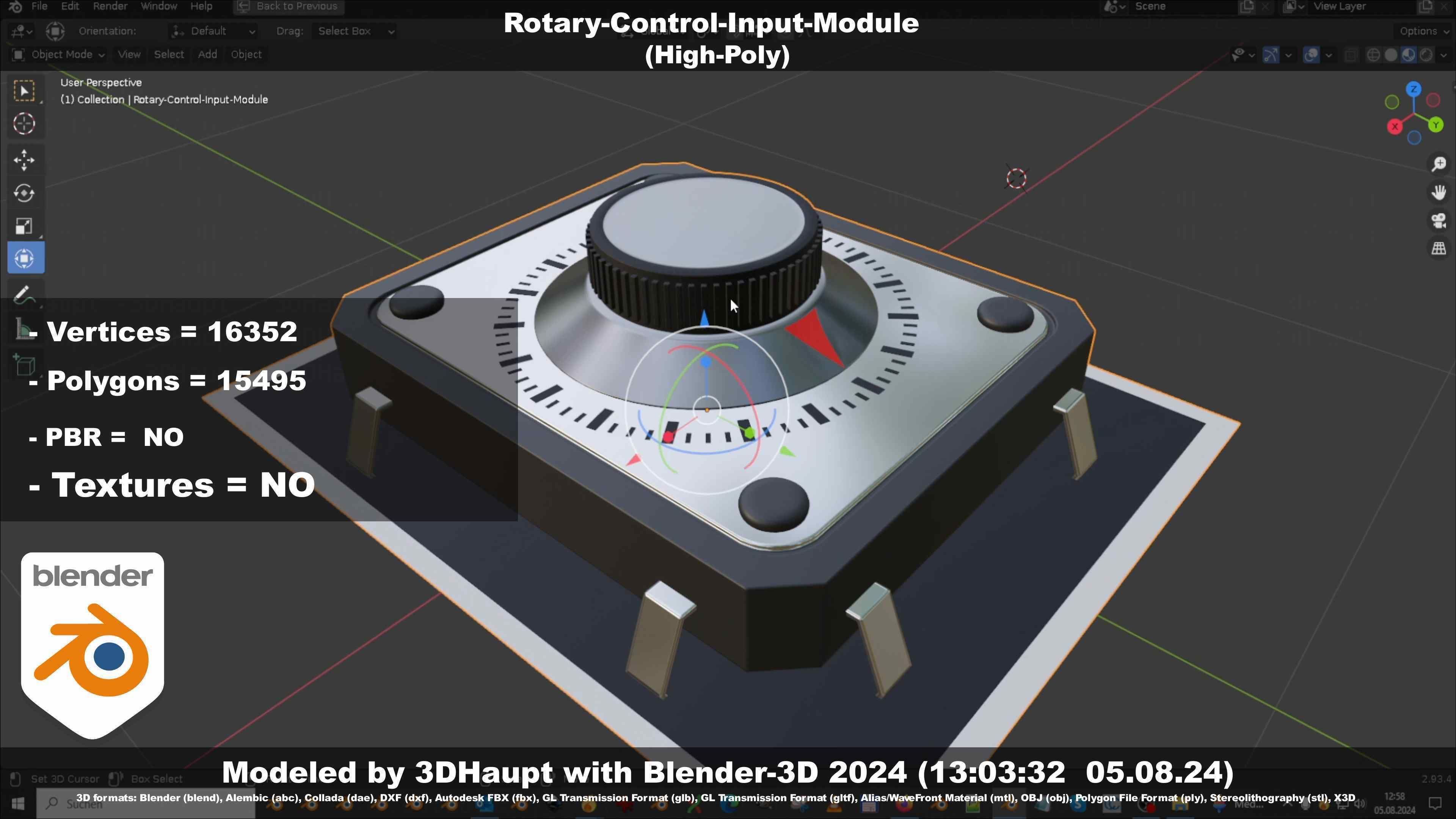 Rotary-Control-Input-Module 3D model_16