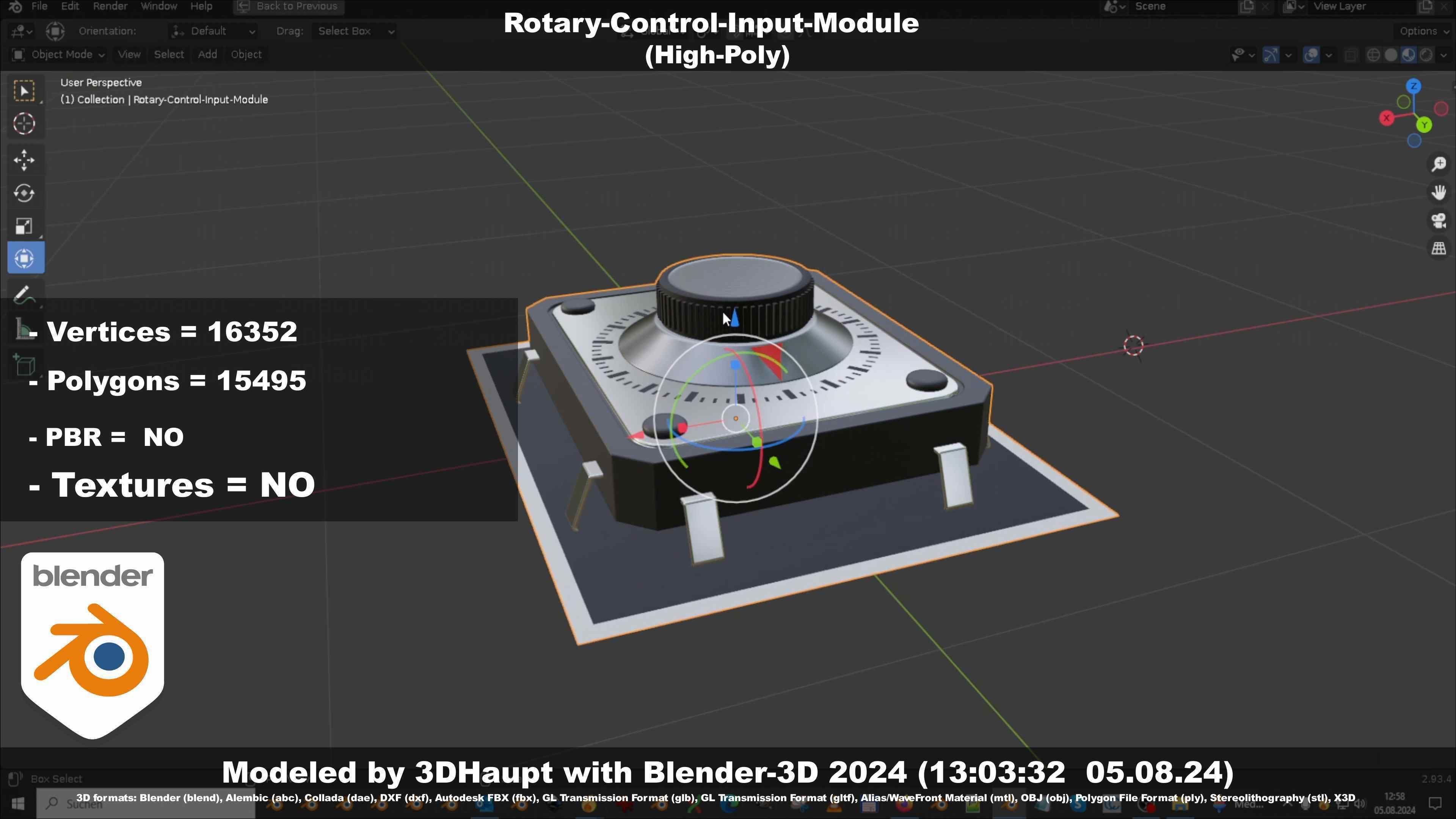 Rotary-Control-Input-Module 3D model_107
