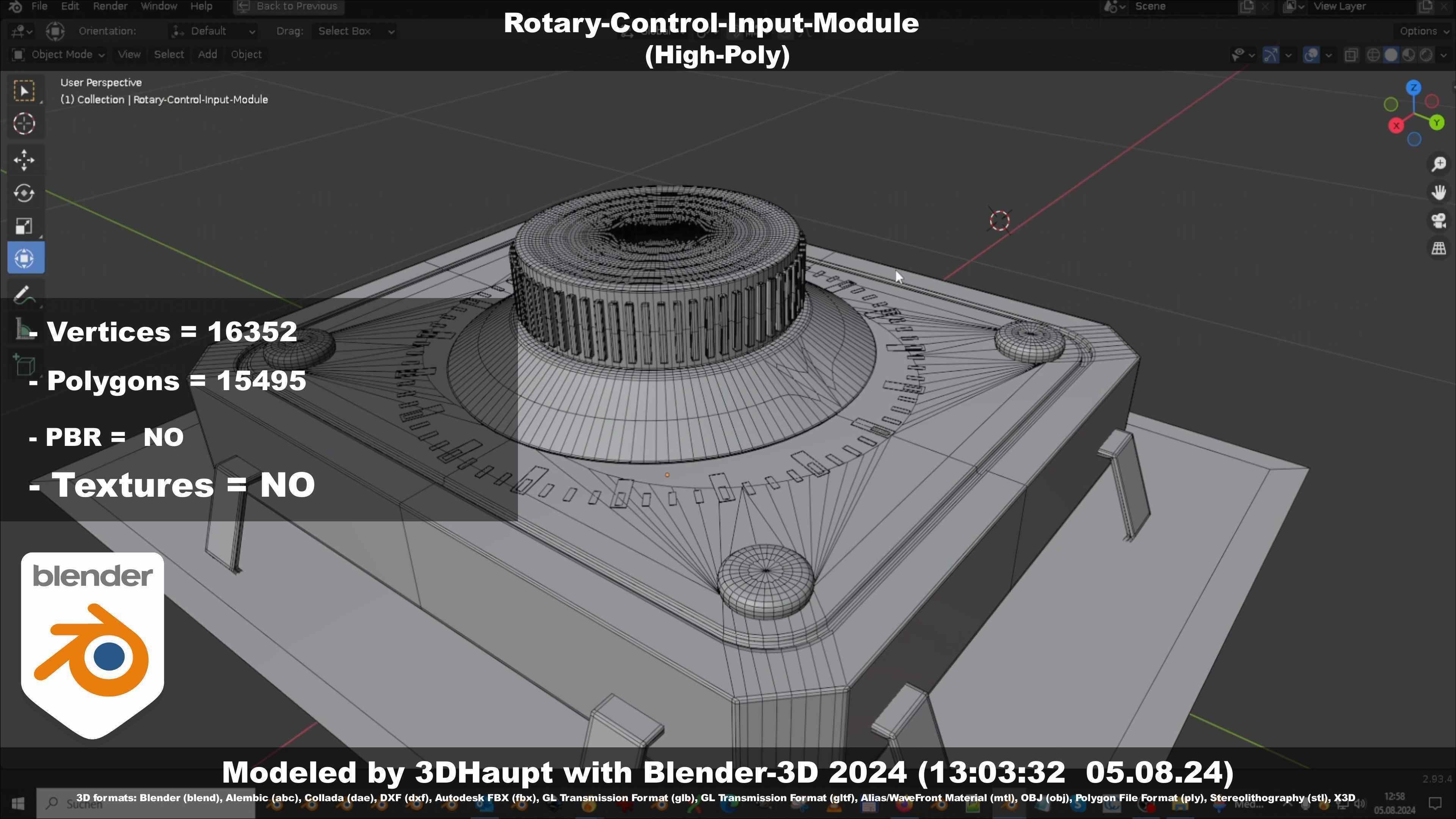 Rotary-Control-Input-Module 3D model_111