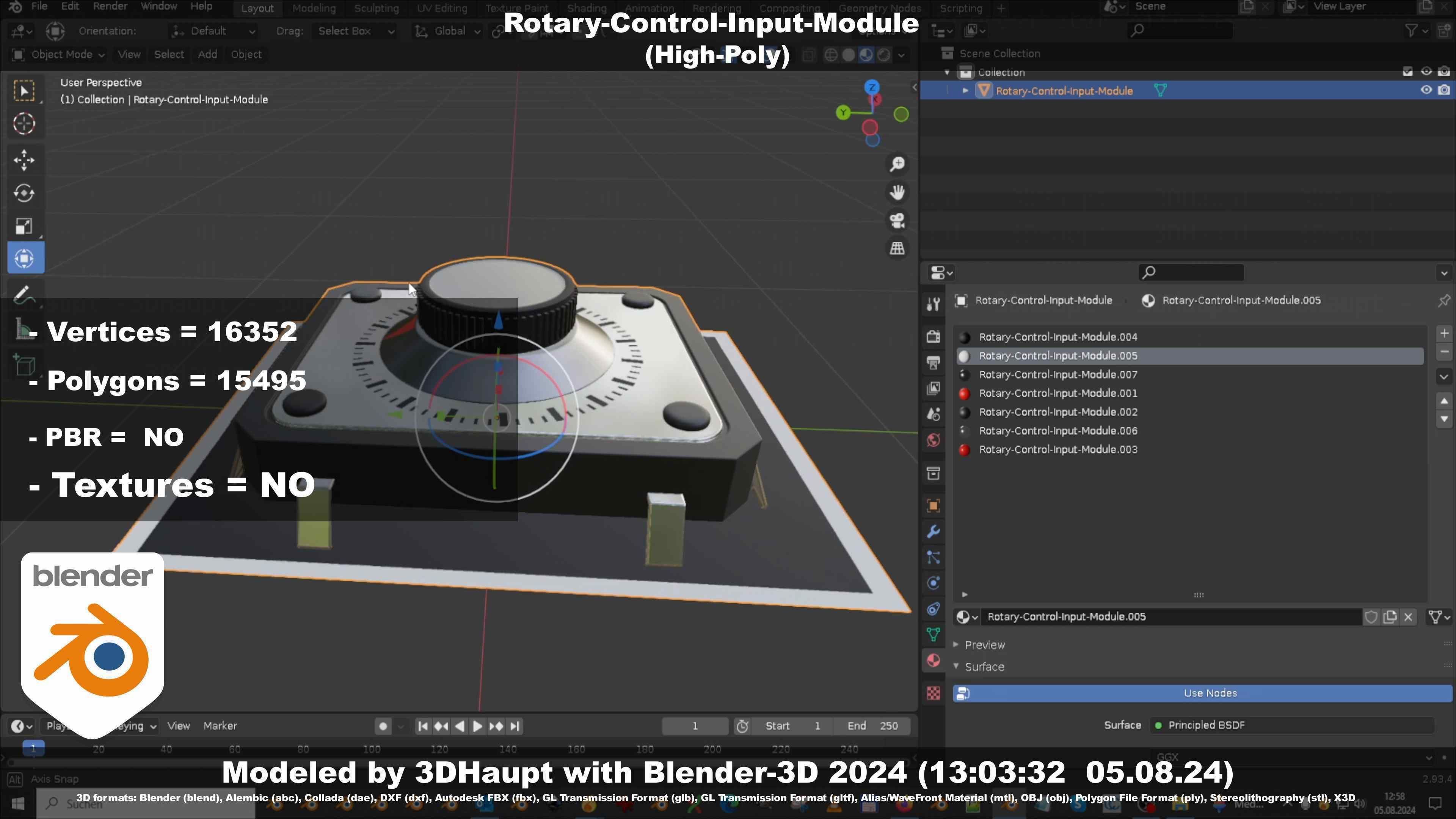 Rotary-Control-Input-Module 3D model_103