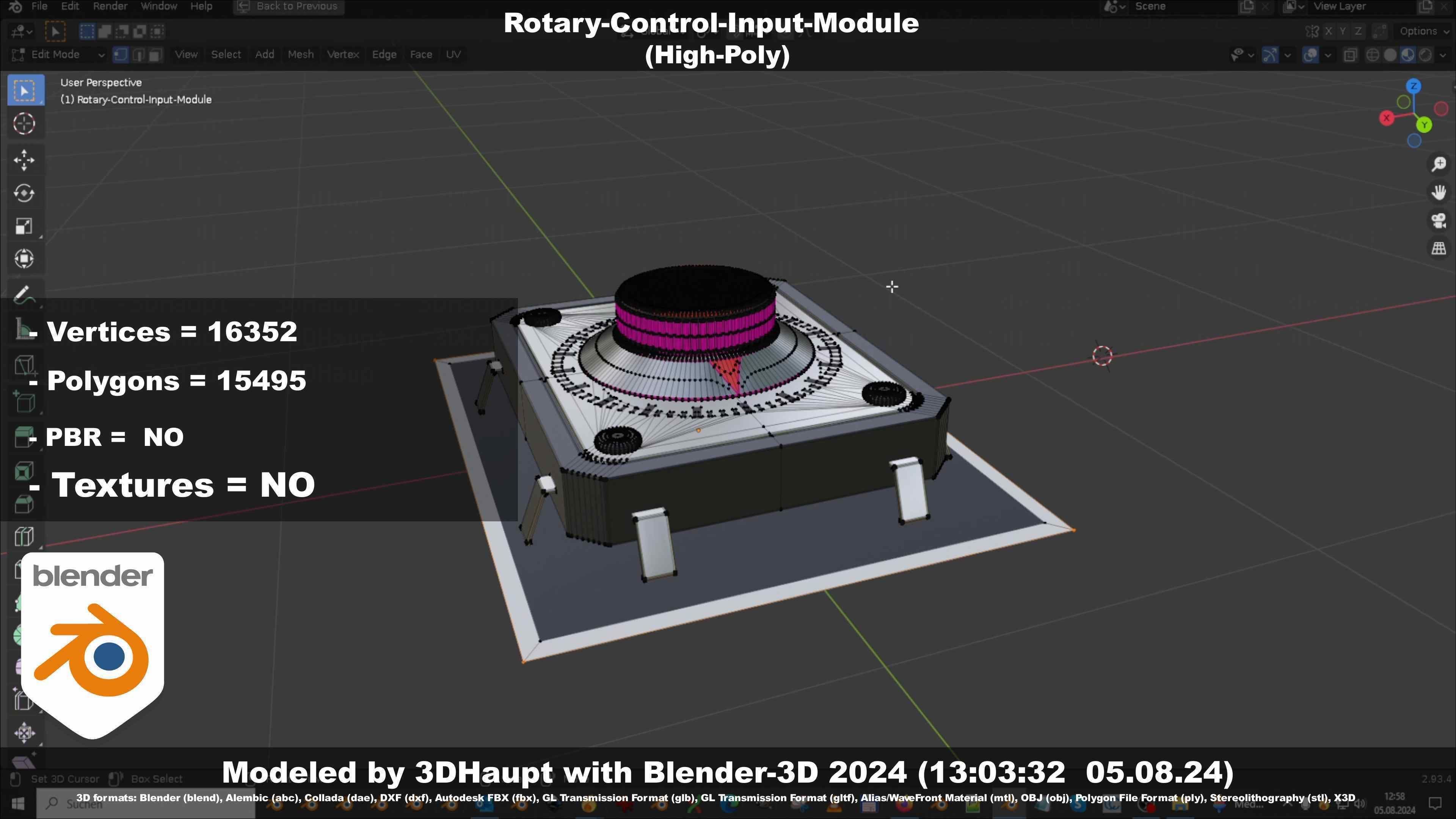 Rotary-Control-Input-Module 3D model_25