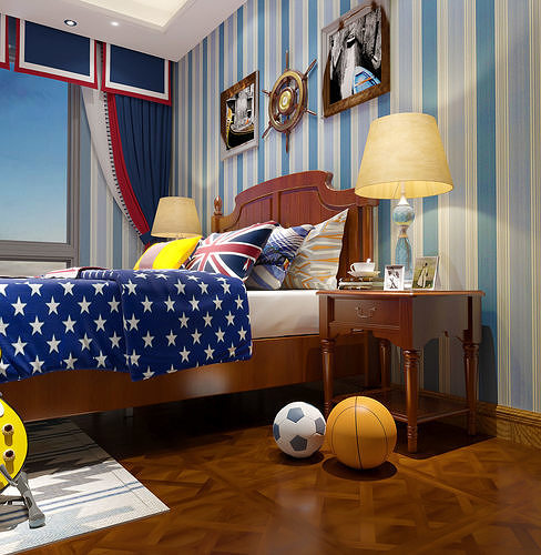 American style children room 3D Model 3D model 6