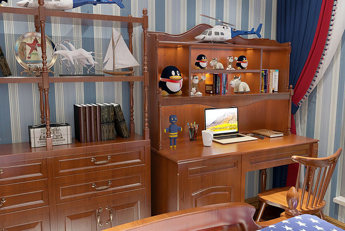 American style children room 3D Model 3D model 5