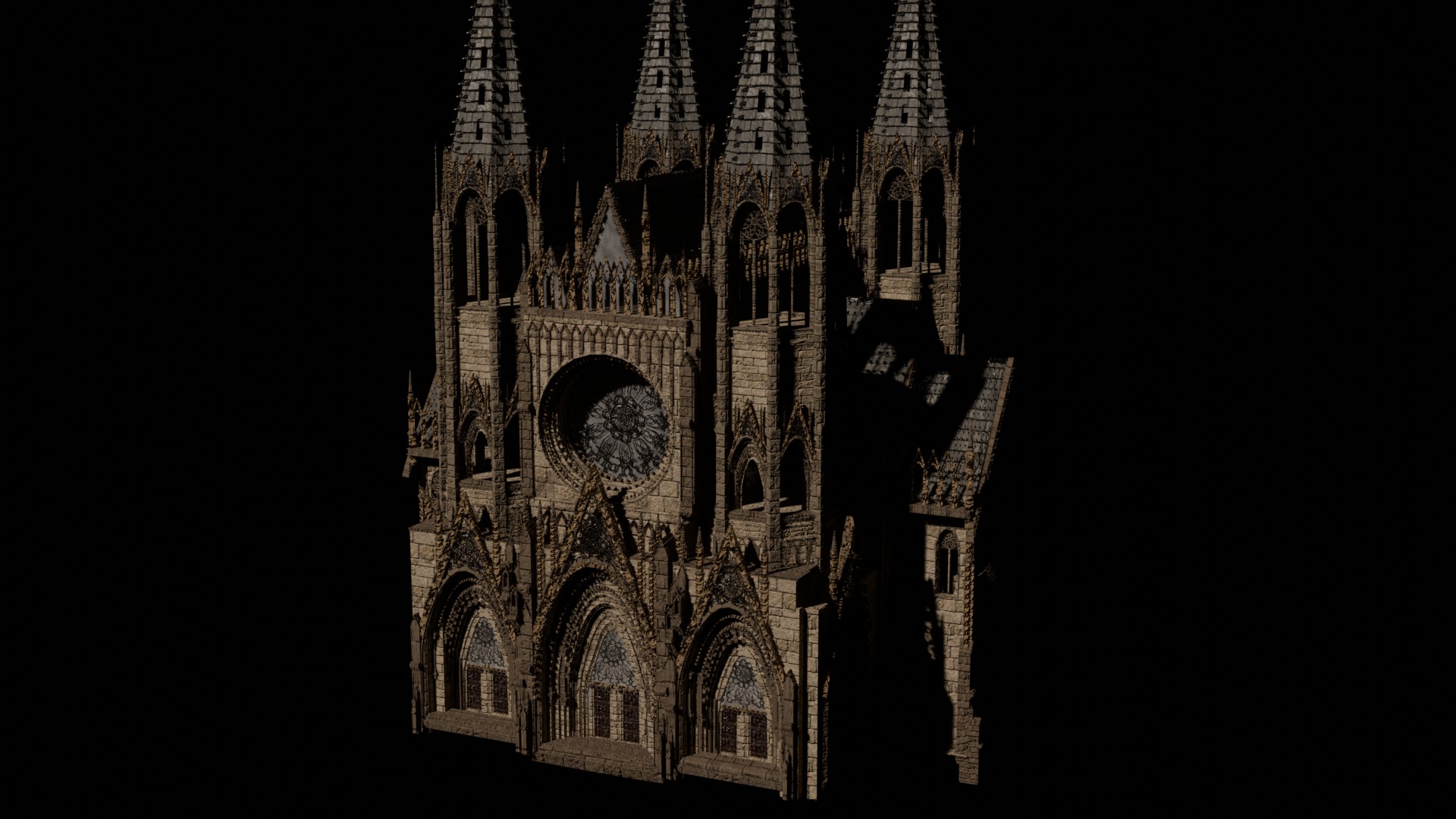 Gothic Castle 3D print model_5