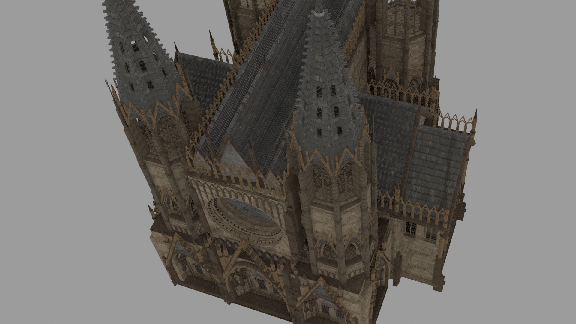 Gothic Castle 3D print model_4