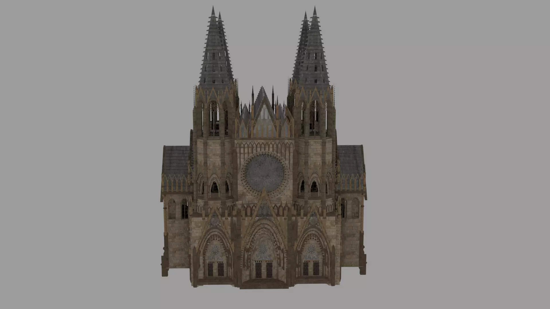 Gothic Castle 3D print model_0
