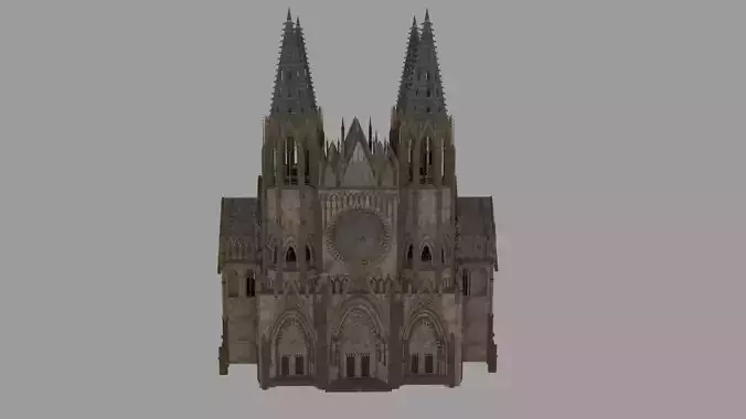 Gothic Castle 3D print model Gothic Castle 3D print model