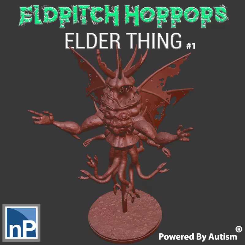 Eldritch Horrors - Elder Thing 1 Free 3D print model