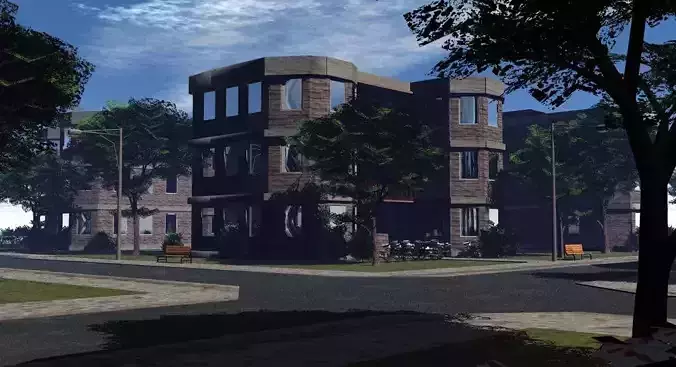 Street Corner 3D print model