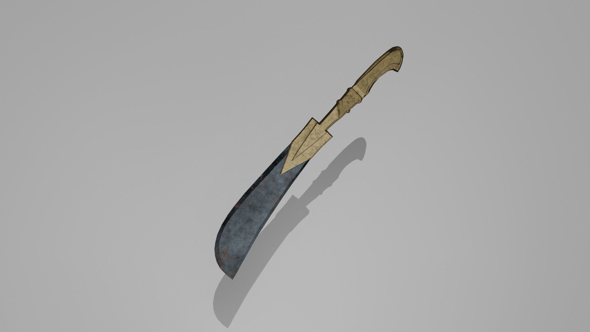 Unique battle-worn swords Low-poly 3D model_3