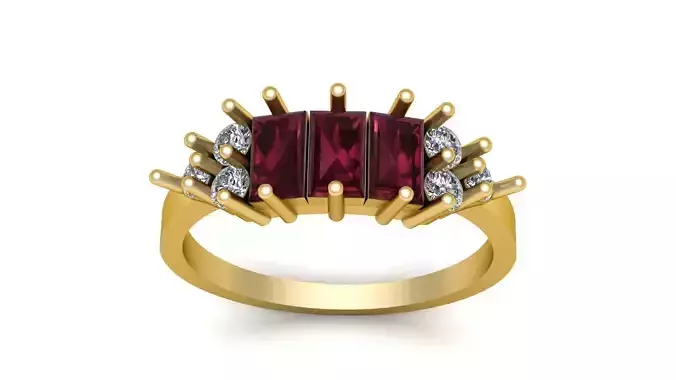 Women Engagement Ring 3d Printable Model