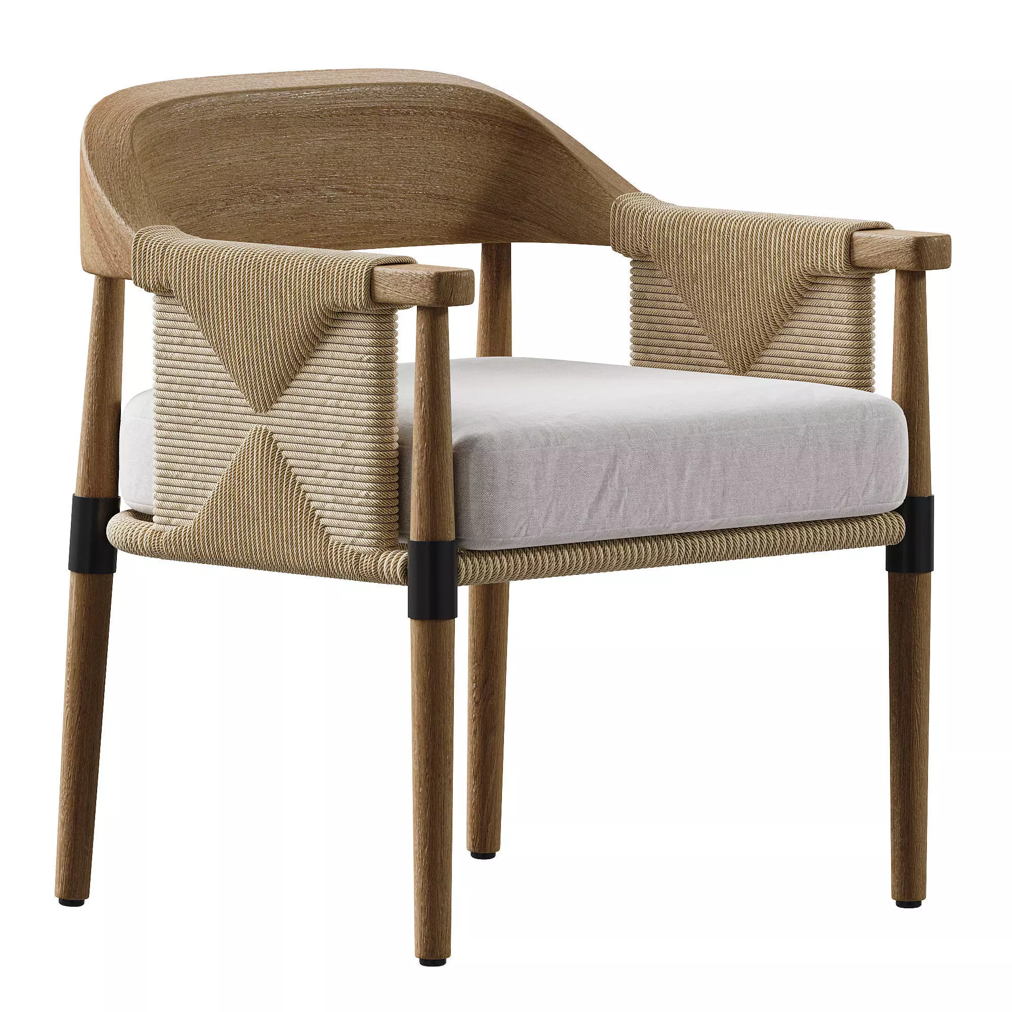 Arteriors Estes Outdoor Dining Chair 3D model