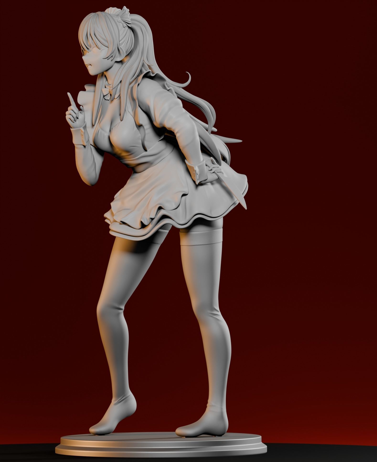 Asuka Maid - Evangelion 3D print model_2