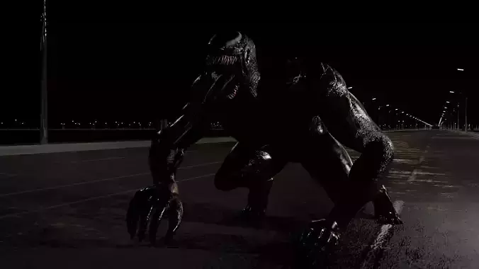 Venom Rigged-Advanced Low-poly 3D model