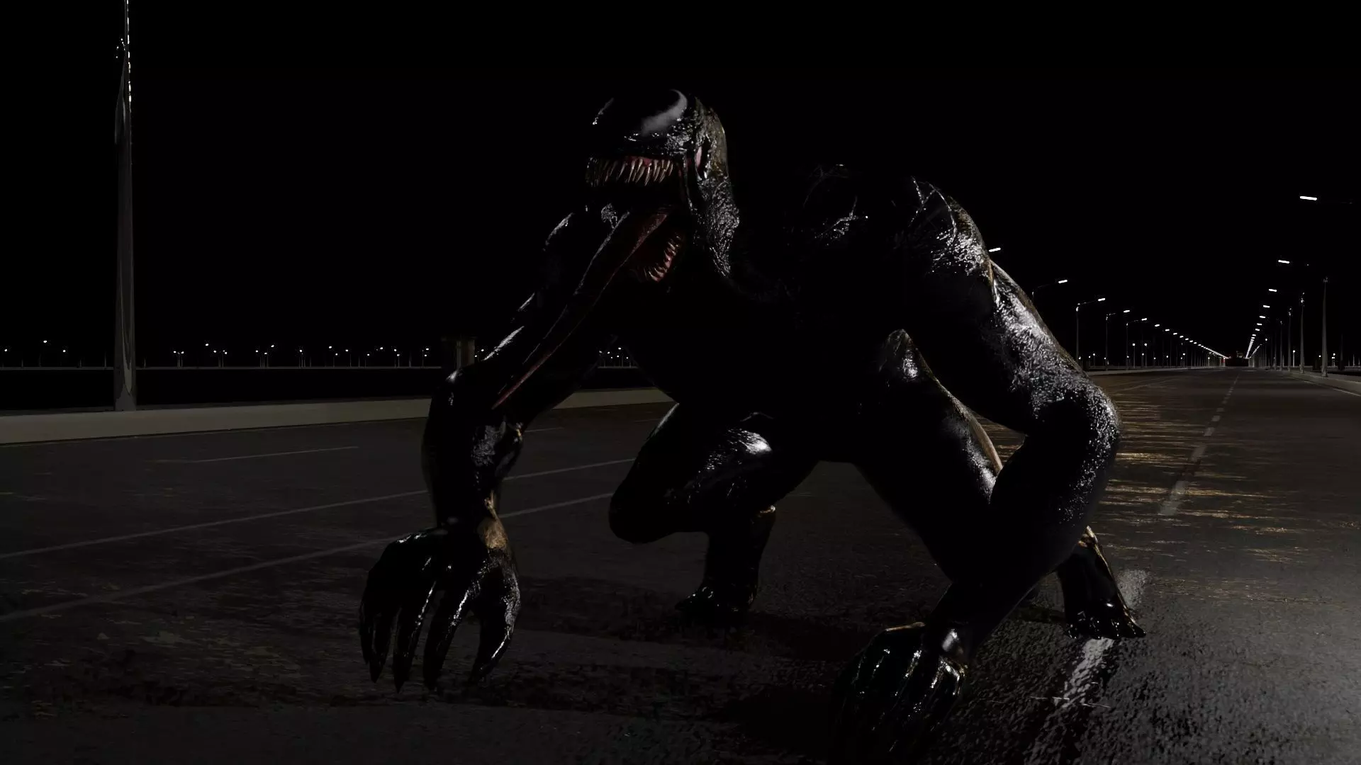 Venom Rigged-Advanced Low-poly 3D model