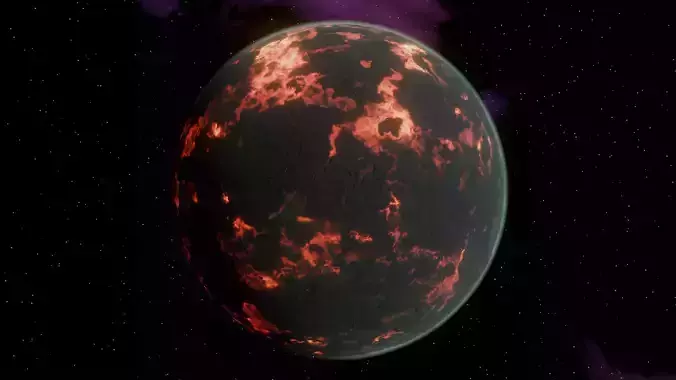 Procedural Lava Planet
