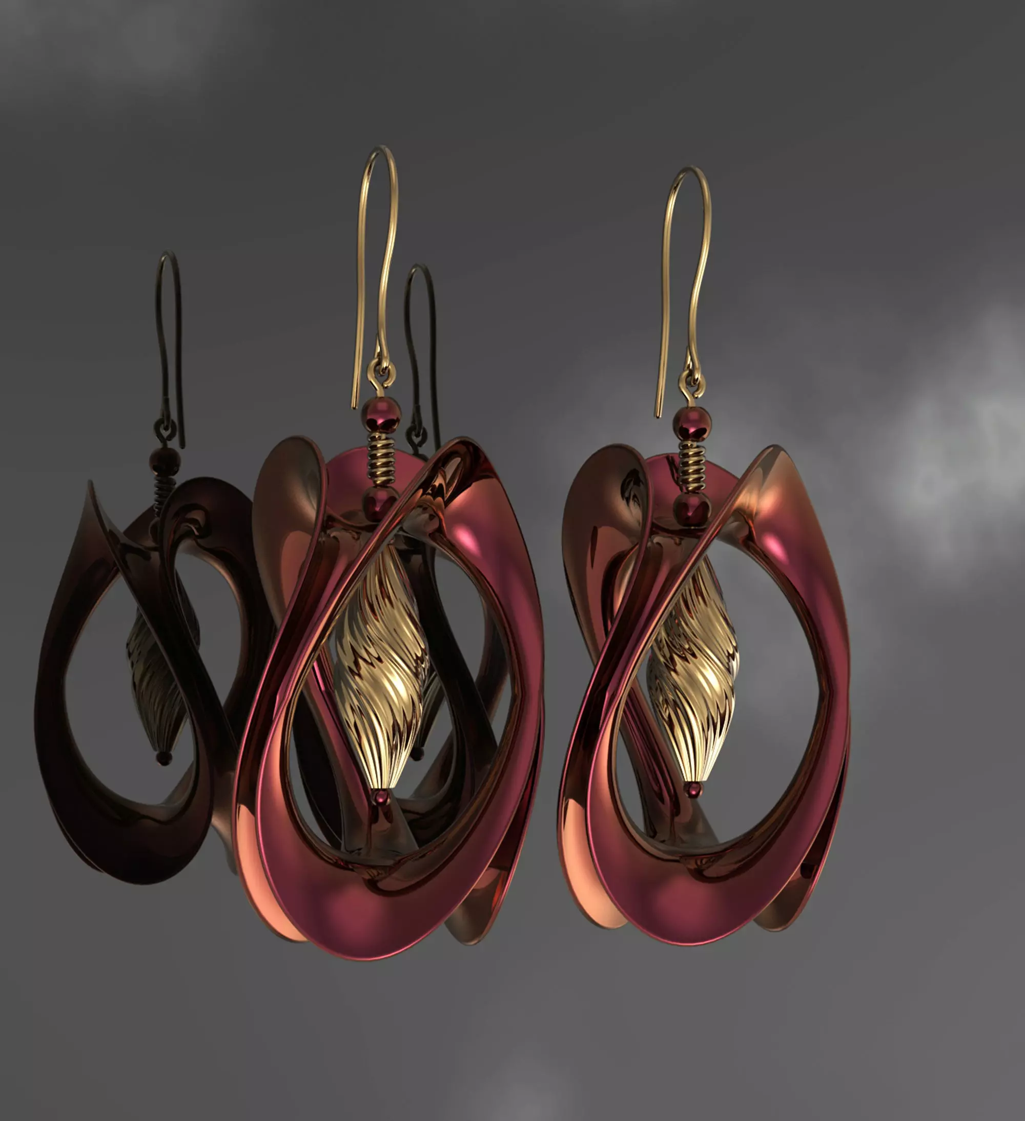 Earrings summer Free 3D model