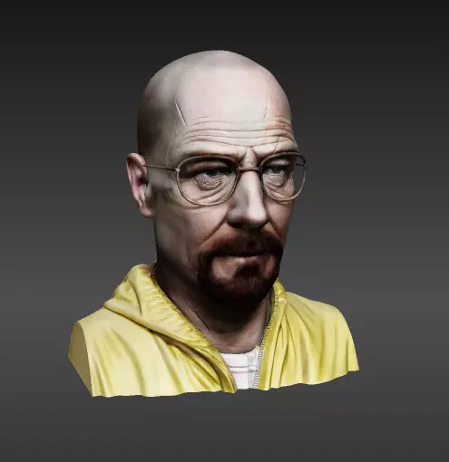 Walter White Bust Breaking Bad 3D print model_0