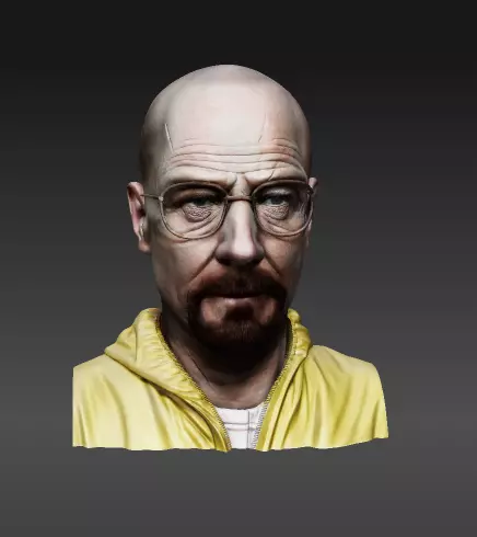 Walter White Bust Breaking Bad 3D print model_1