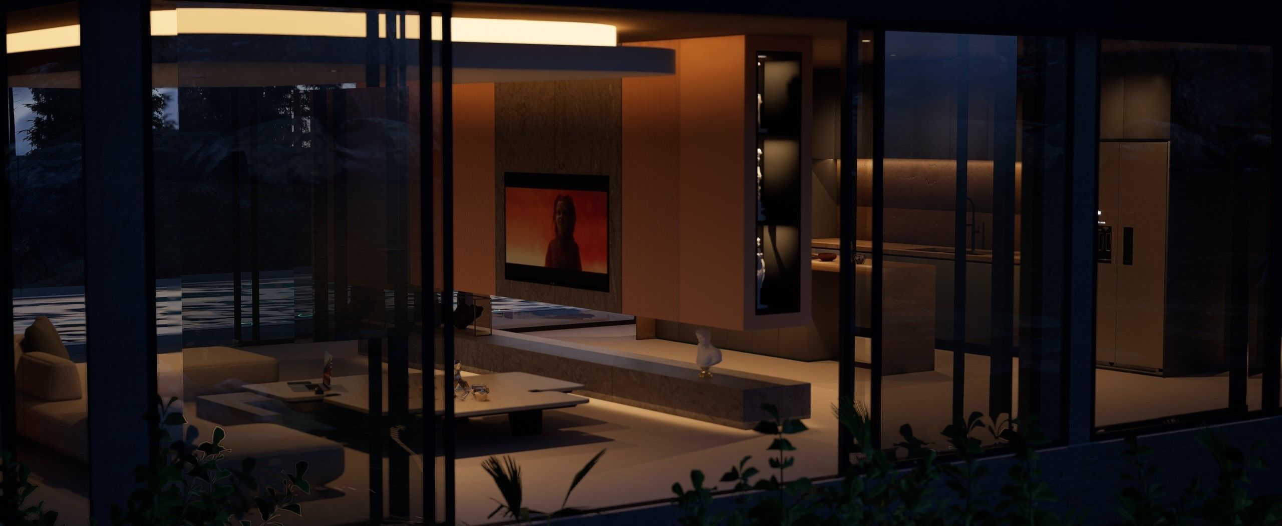 Modern Villa Model Only 3D model_2