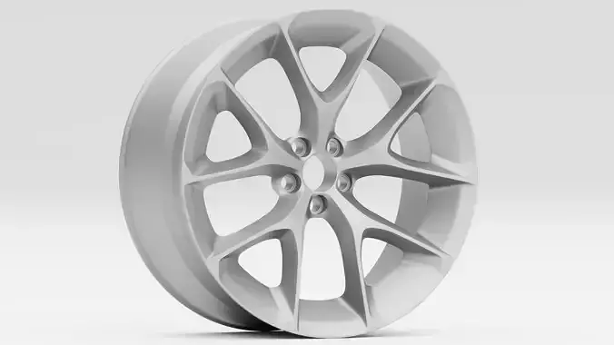 Dodge Challenger 2523PG Rim 3D model