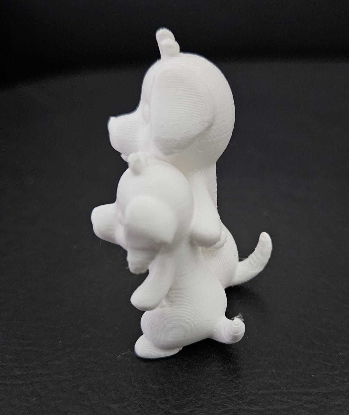 Dachshund Hug 3D print model_6
