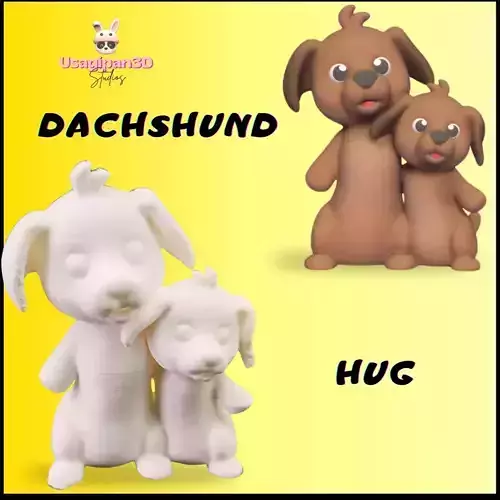 Dachshund Hug