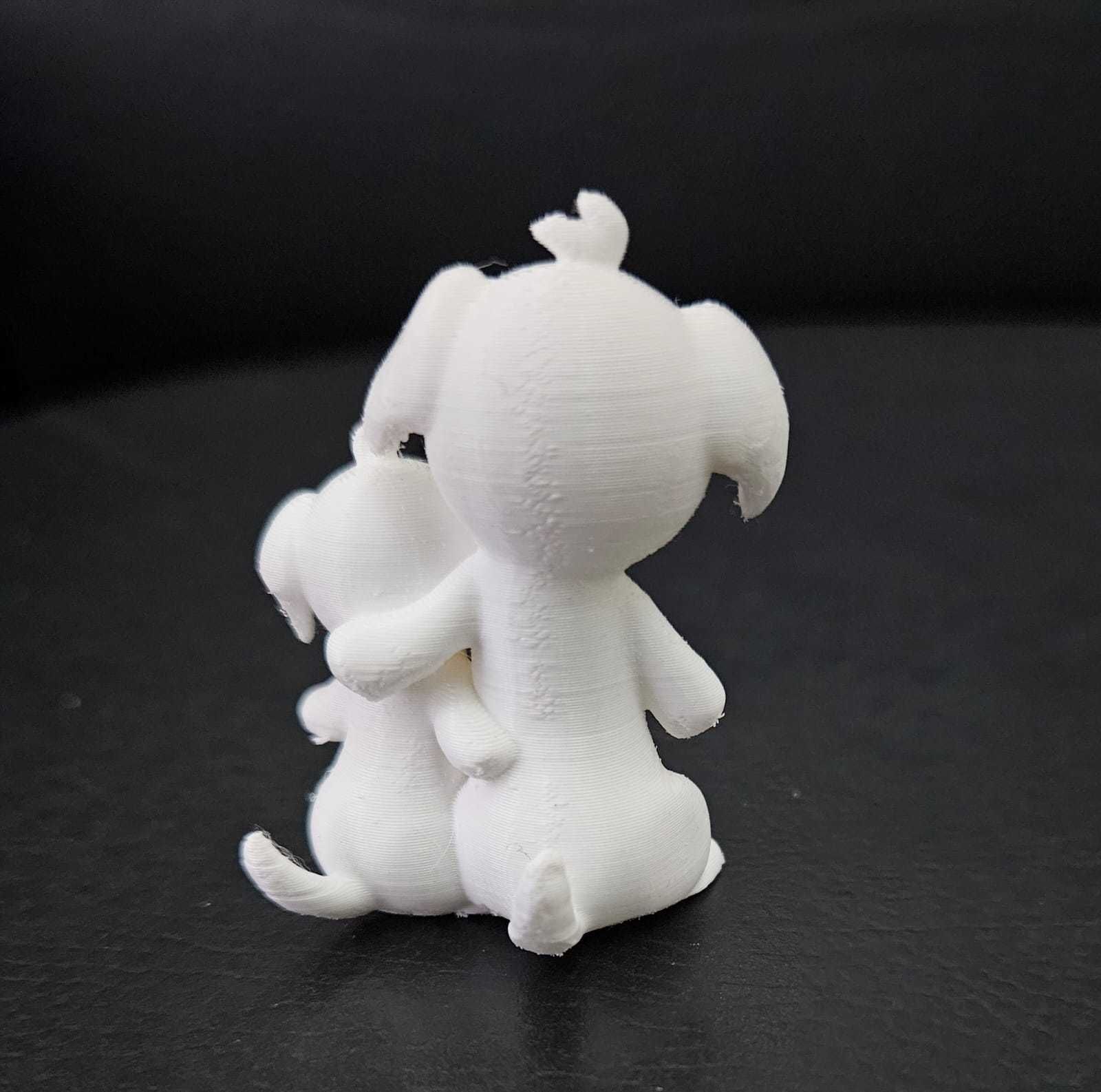 Dachshund Hug 3D print model_7