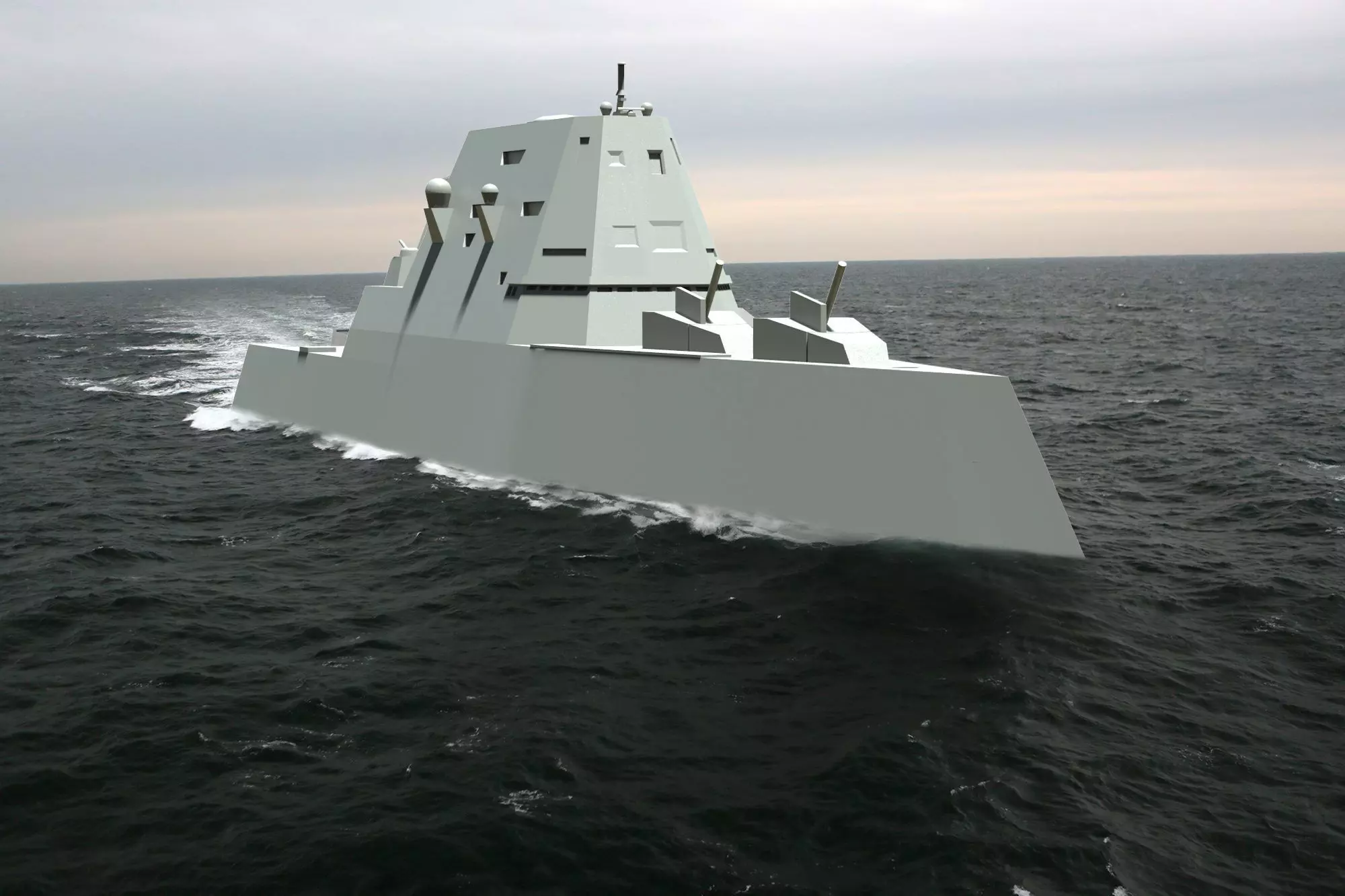 USS Zumwalt DDG-1000 RC 3D print model_0