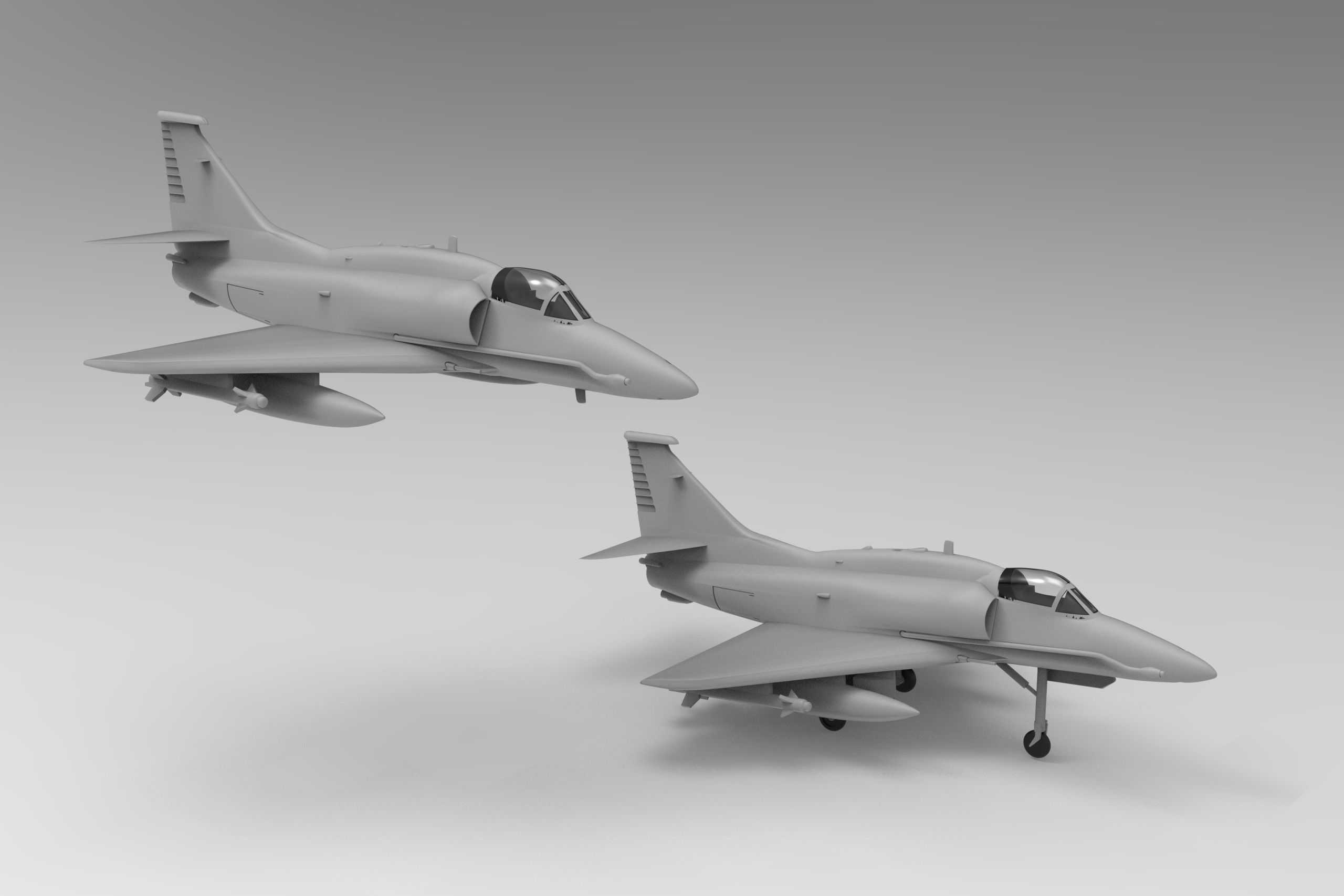 Lockheed Martin A-4AR Fightinghawk 3D print model_3