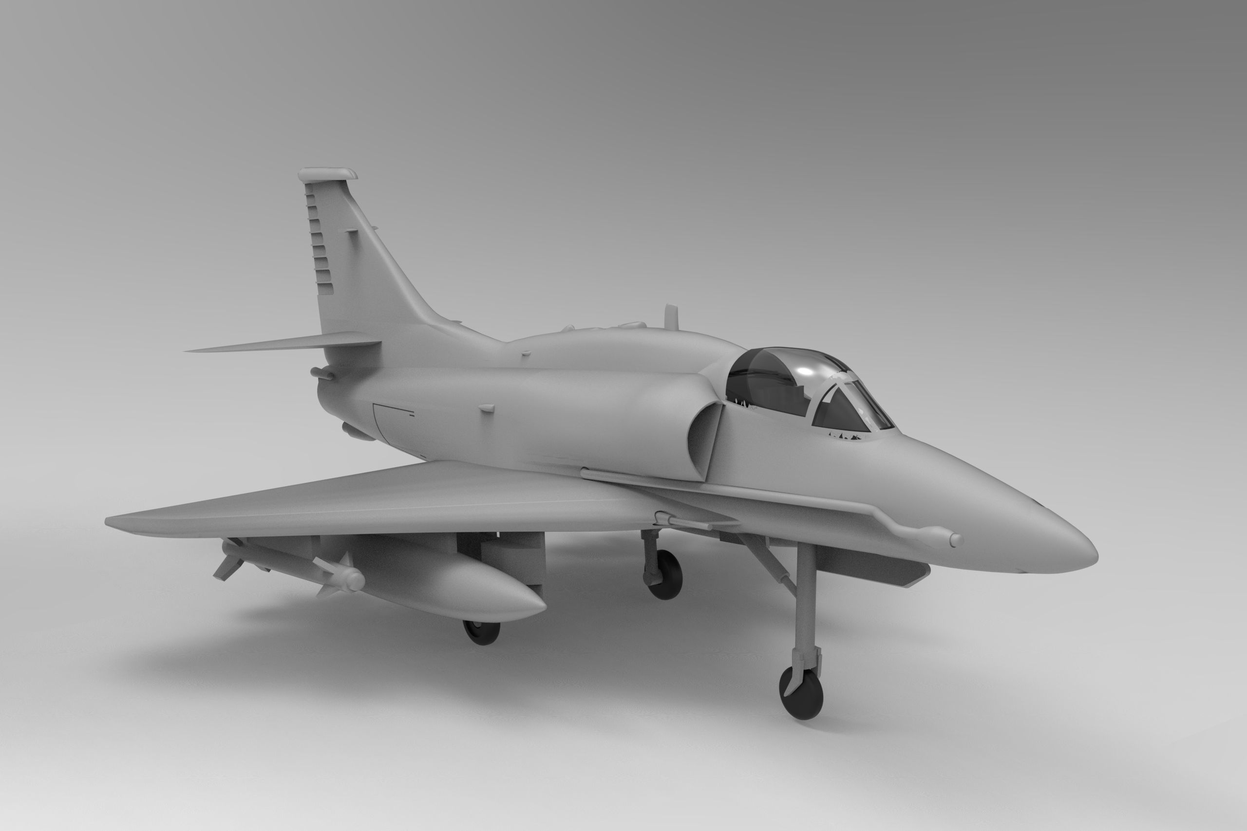 Lockheed Martin A-4AR Fightinghawk 3D print model_1