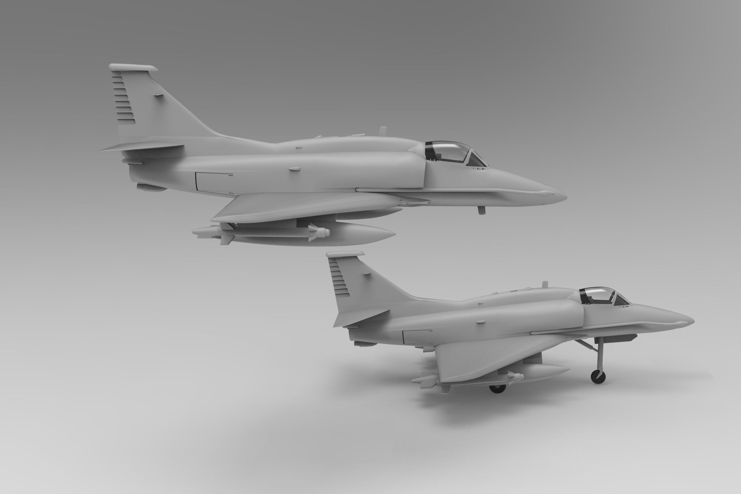 Lockheed Martin A-4AR Fightinghawk 3D print model_4