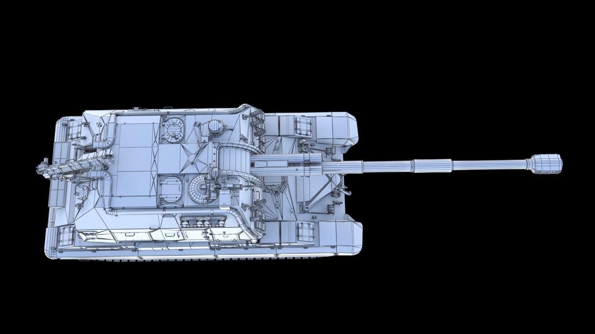 Msta-S 2S19 Self-propelled howitzer 3D model_26